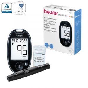 Medidor de Glucosa / Glucómetro Digital, Marca: Beurer, Modelo: GL44