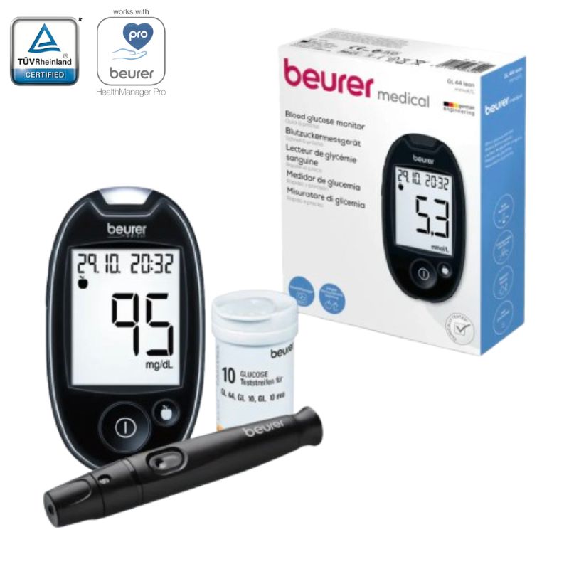 Medidor de Glucosa / Glucómetro Digital, Marca: Beurer, Modelo: GL44