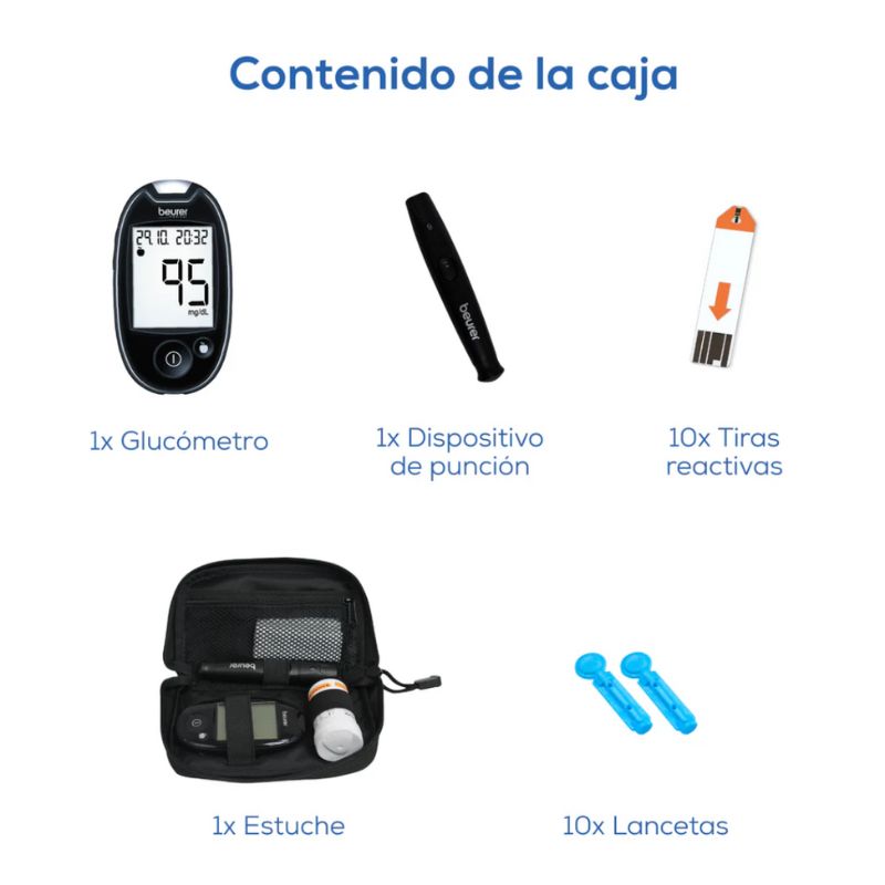 Medidor de Glucosa / Glucómetro Digital, Marca: Beurer, Modelo: GL44 - Imagen 3