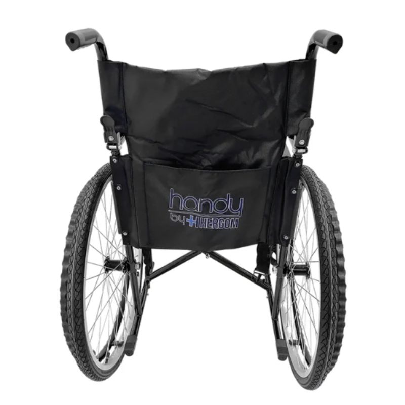 Silla de Ruedas Basic Neumática con Acolchonado y Reposabrazos Fijos, Marca: Handy, Modelo:S150N - Imagen 3