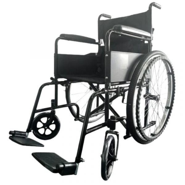 Silla De Ruedas Plegable Color Negro, Marca: Handy, Modelo: S150B