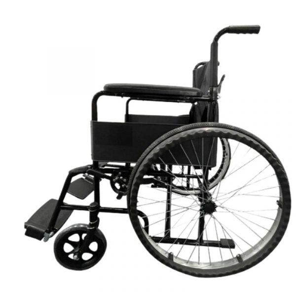 Silla De Ruedas Plegable Color Negro, Marca: Handy, Modelo: S150B - Imagen 3