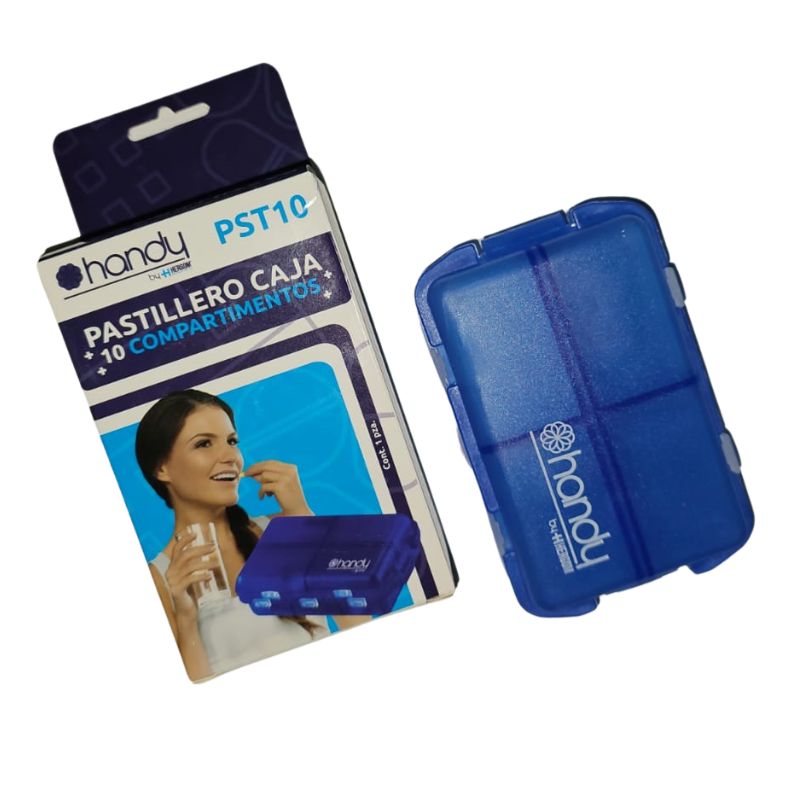Kit de 3 Pastilleros PST10 Handy – Organizador de Medicamentos con 10 Compartimentos C/U - Imagen 3
