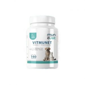 Suplemento Calcio + Vitamina D3 Vitmunet 160 Tabletas Perro